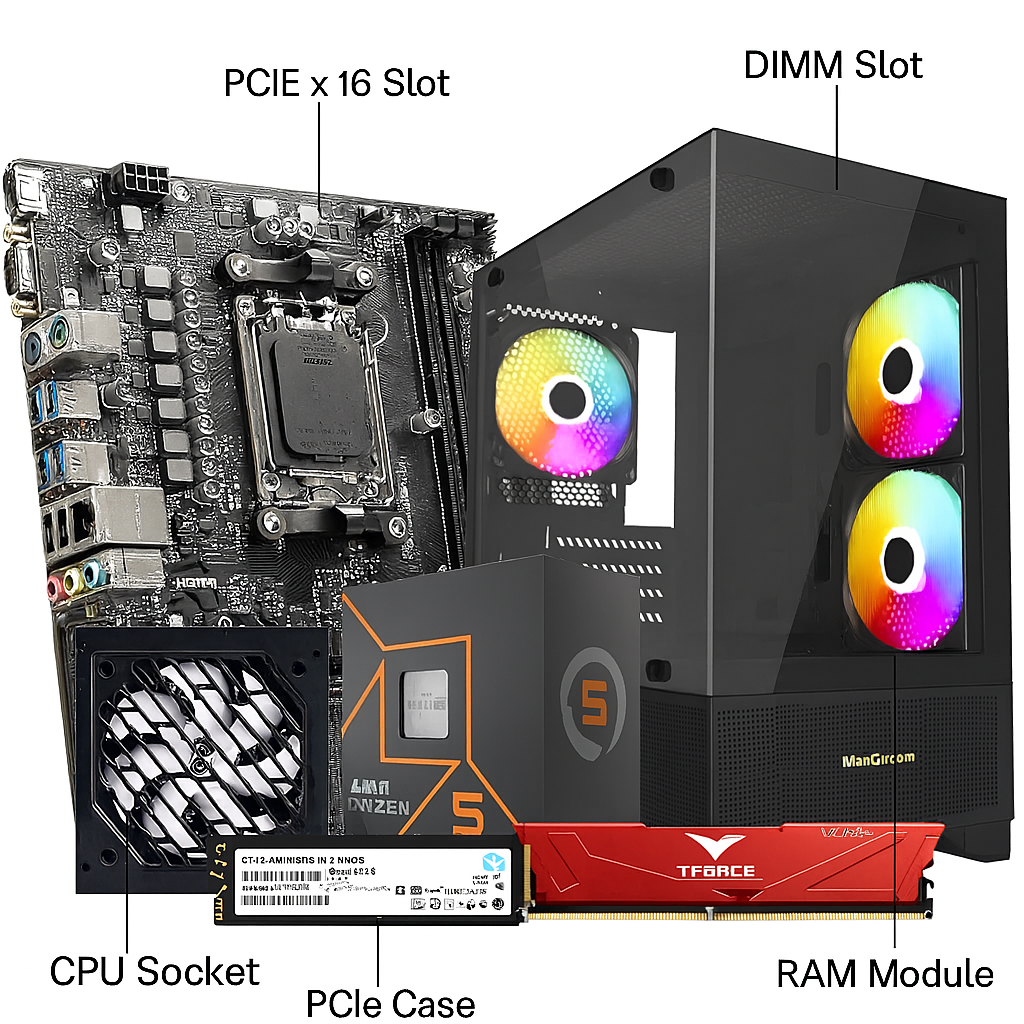 AMD Ryzen 7 7700 Budget Gaming Desktop PC - Electronics